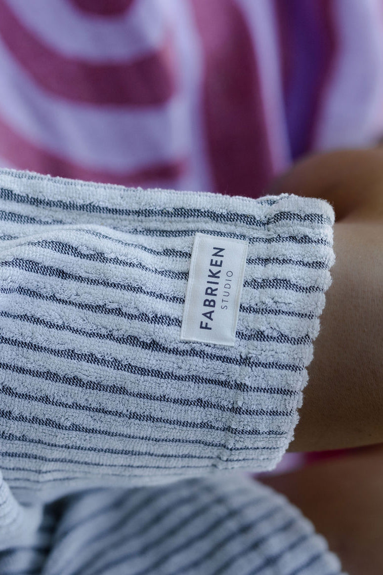 Heavy Weight Stripe Swim Poncho - Unisex