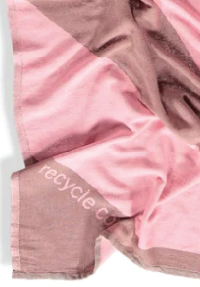 Recycled Cotton Turkish Towel - Neon Pink and Brick