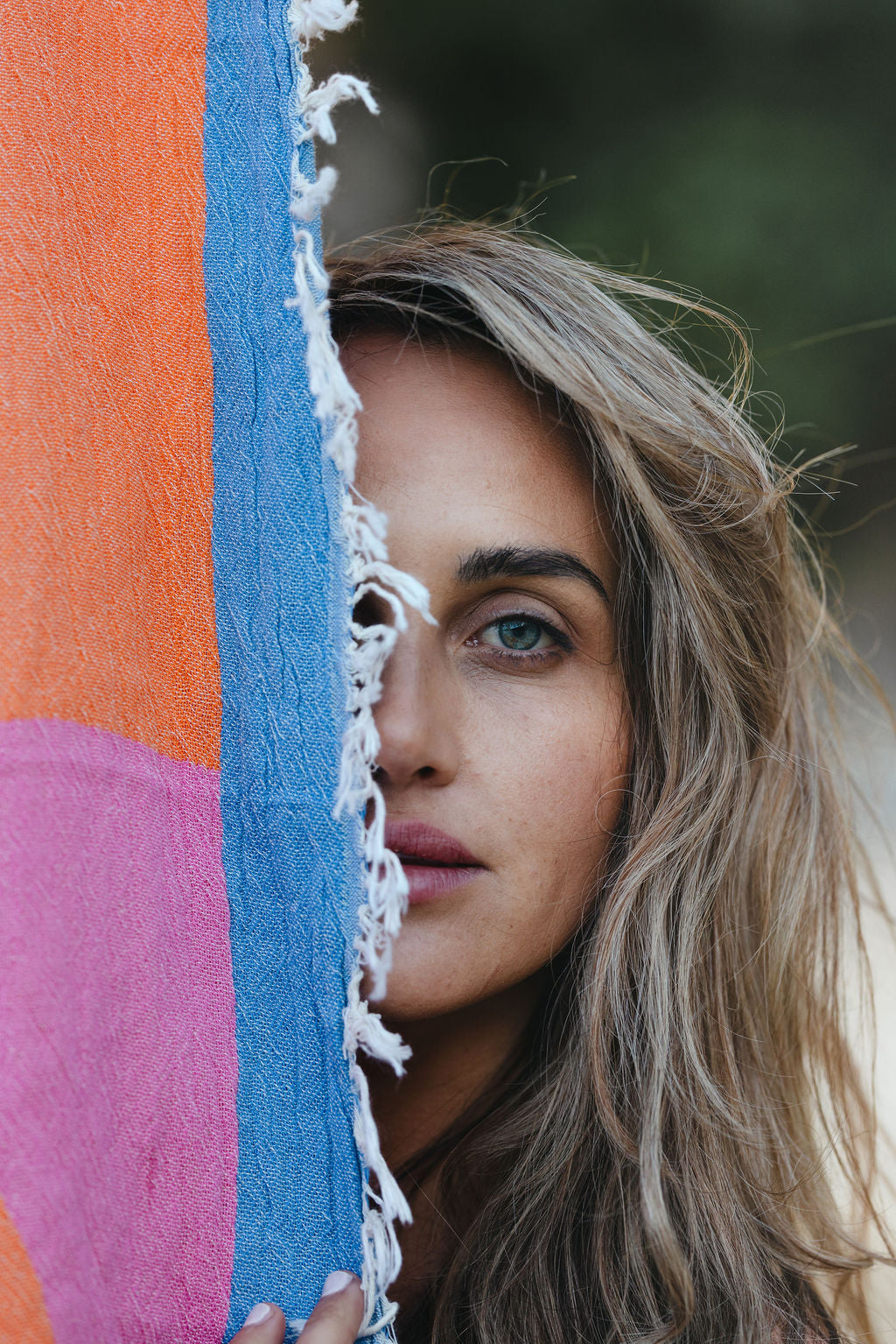 Lumen Turkish Towel - Orange & Pink Dots